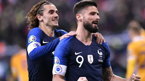 Giroud và Griezmann đang sẵn sàng tỏa sáng để giúp đội nhà giành 3 điểm