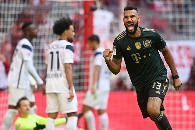 Tiền đạo Choupo-Moting sẽ lại ghi bàn giúp Bayern vùi dập Bochum như ở trận lượt đi