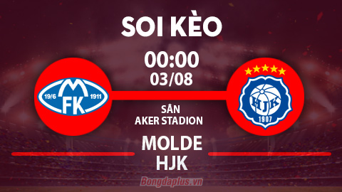 Soi kèo hot hôm nay 2/8: Hacken thắng kèo châu Á Hacken vs Klaksvik; Molde đè góc trận Molde vs HJK Helsinki