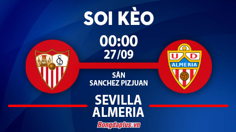 Soi kèo hot hôm nay 26/9: Chủ nhà đè góc hiệp 1 trận Sevilla vs Almeria; Barca dẫn bàn trong hiệp 1 trận Mallorca vs Barcelona